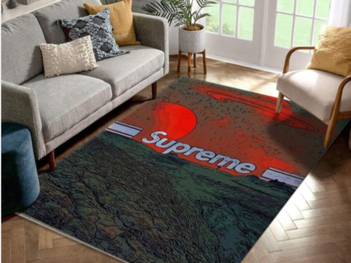 Supreme Lv Red Area Rug Living Room Rug Christmas Gift Us Decor - Peto Rugs