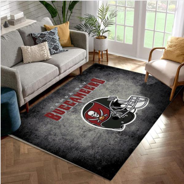 Tampa Bay Buccaneers Imperial Distressed Rug NFL Area Rug For Christmas Bedroom Home Decor Floor Decor