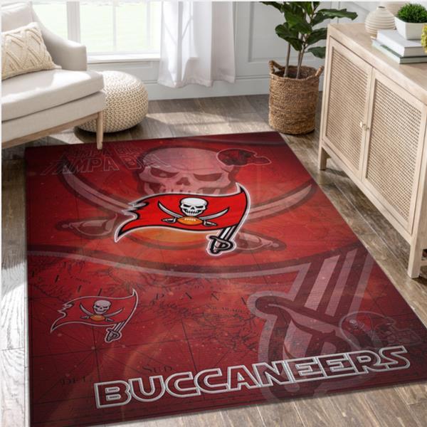 Tampa Bay Buccaneers NFL Team Rug Living Room Rug Home US Decor