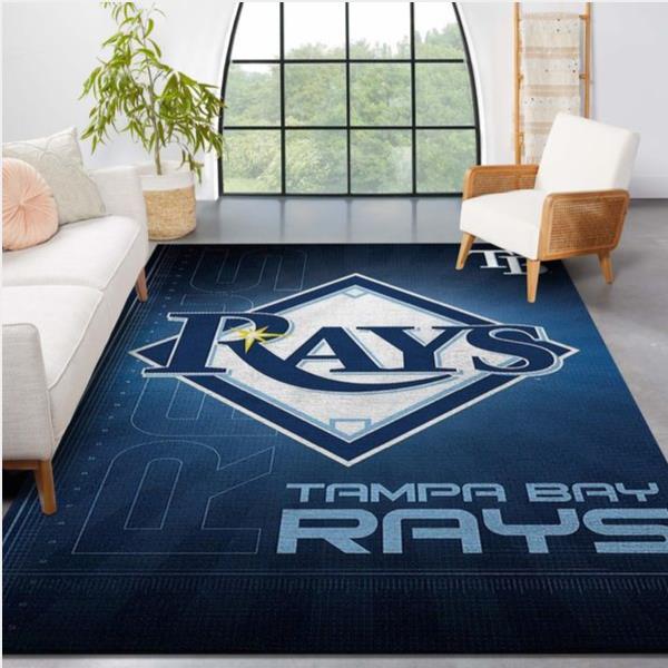Tampa Bay Rays Mlb Team Logo Style Nice Gift Home Decor Rectangle Area Rug