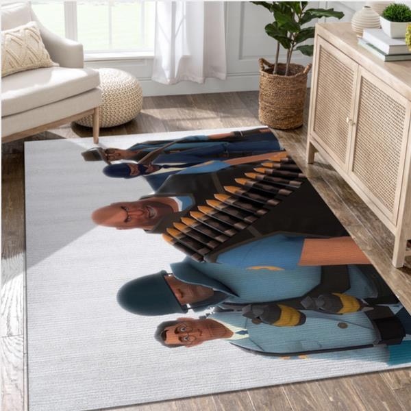 Team Fortress 2 Video Game Area Rug Area Living Room Rug