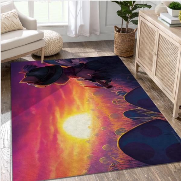 Teemo In The Sunset Game Area Rug Carpet Bedroom Rug