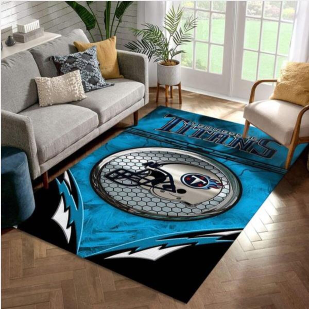 Tennessee Titans 2 NFL Christmas Gift Rug Living Room Rug Home Decor Floor  Decor