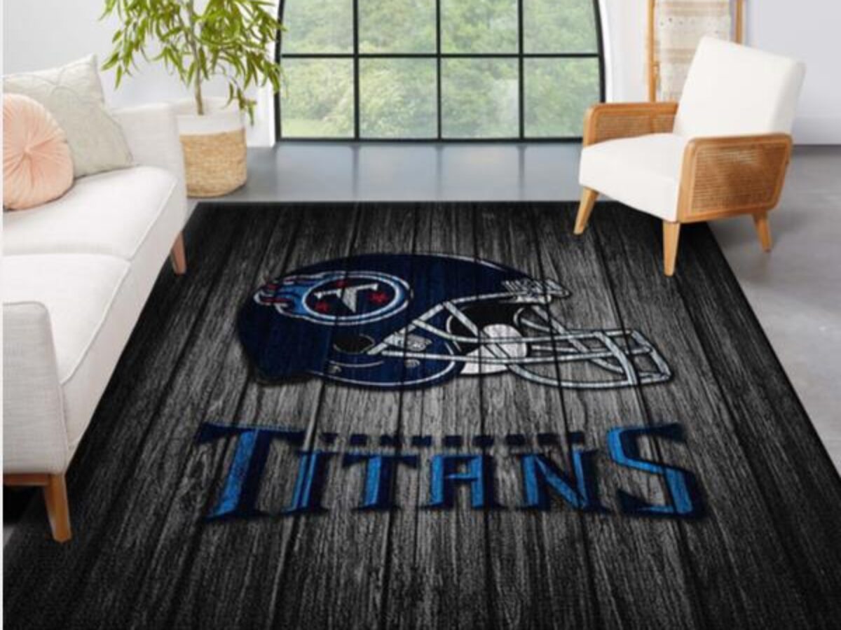 Tennessee Titans Nfl Area Rugs Football Living Room Carpet Team Logo Wooden  Style Home Rug Regtangle