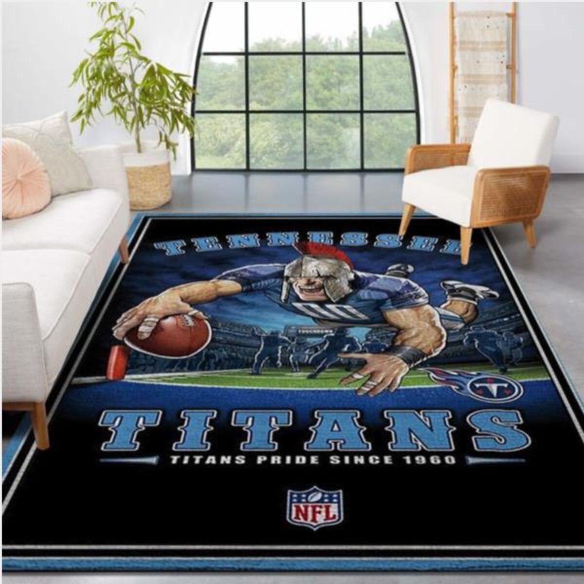 Tennessee Titans Nfl Team Pride Nice Gift Home Decor Rectangle Area Rug -  Peto Rugs