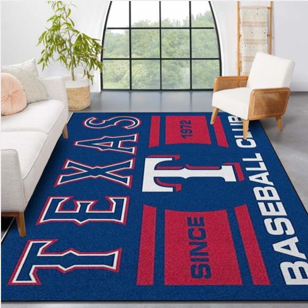Texas Rangers Mlb Area Rug Carpet Bedroom Rug Us Gift Decor