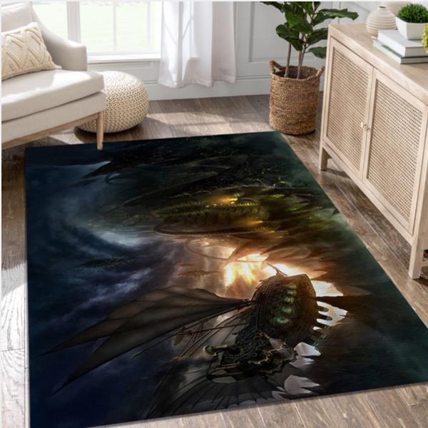 The Aether Seas Video Game Reangle Rug Area Rug