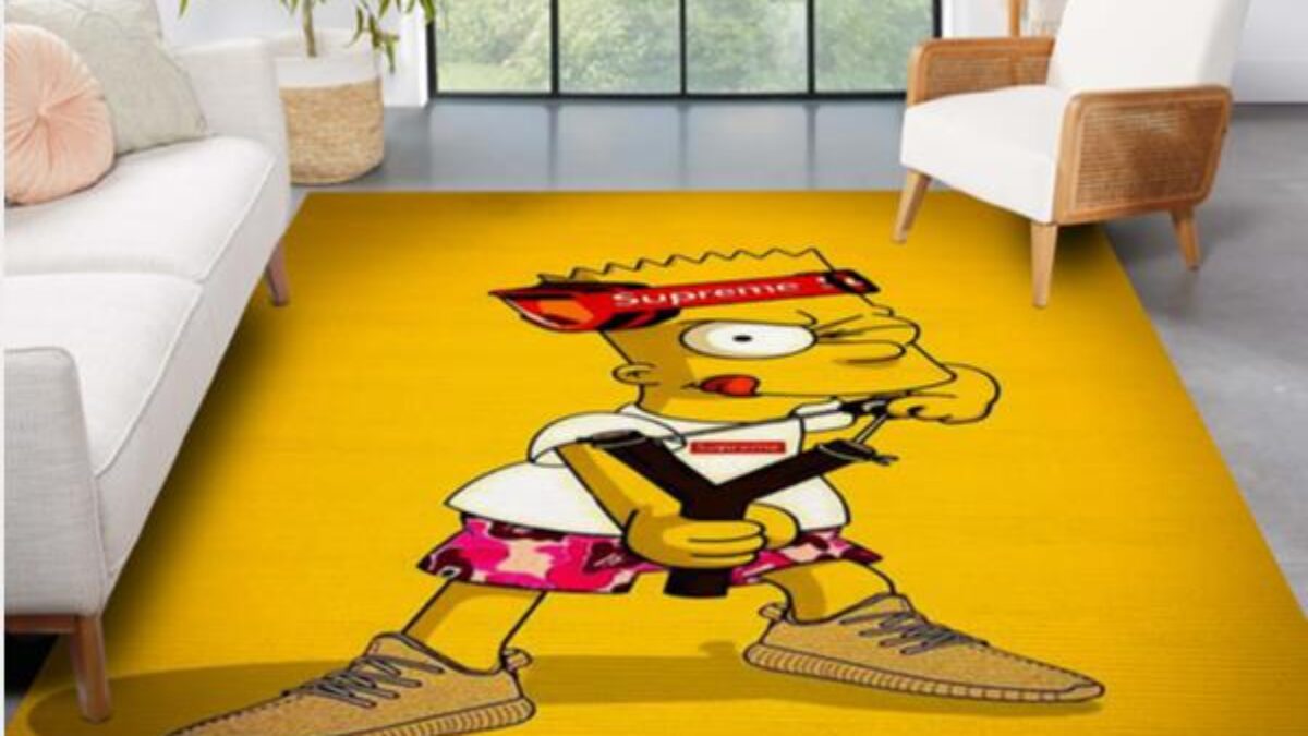 The Simpsons Rug Bart Simpsons Art Rug Rugs for Bedroom 