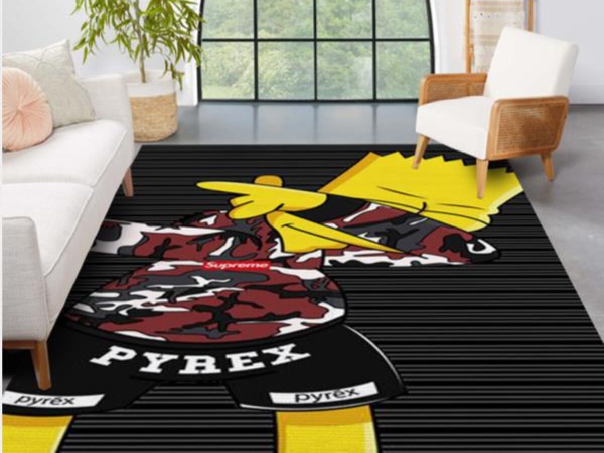 Simpson bape supreme area rugs living room carpet fn301128 christmas gift  floor decor the us decor - small ( 3 x 5 ft )