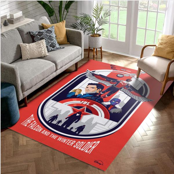 The Falcon And The Winter Soldier Red Version Rug Living Room Rug   Floor Decor