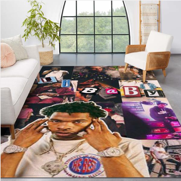 The Hip Hop Artist Lil Baby Area Rug Carpet Kitchen Rug Family Gift US Decor 