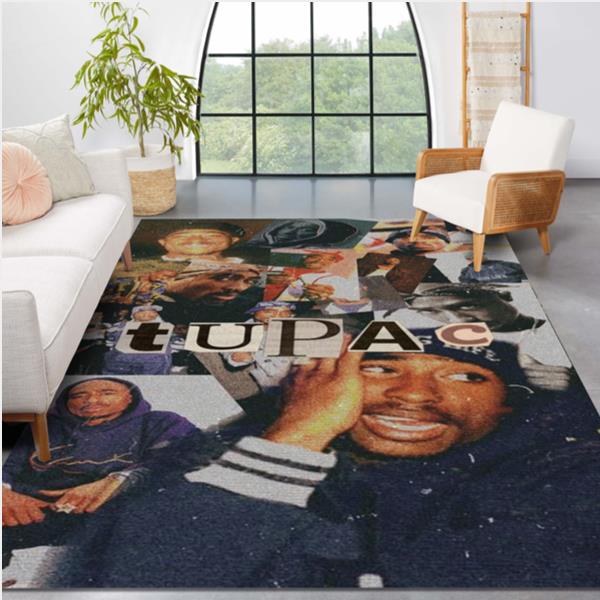 The Hip Hop Artist Tupac Amaru Shakur Area Rug Carpet Bedroom Family Gift US Decor