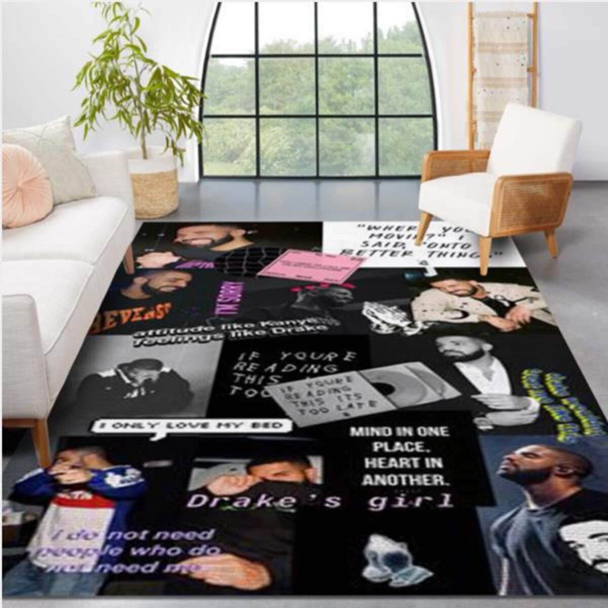 Hip Hop Rap Star Area Rug Carpet Bedroom Family Gift US Decor - Peto Rugs