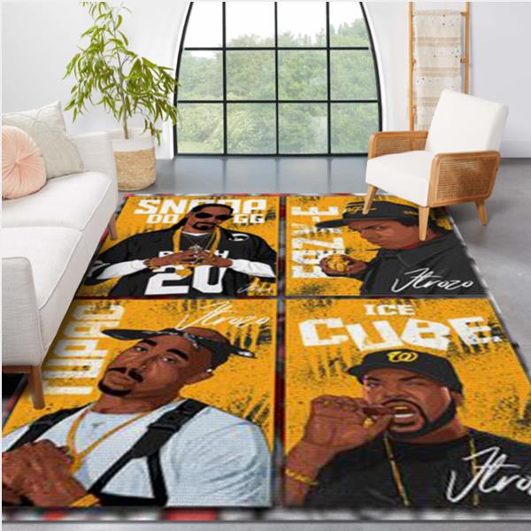 The Hip Hop West Coast Legends Area Rug Carpet Bedroom Family Gift US Decor