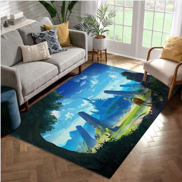 The Legend Of Zelda Breath Of The Wild V4 Area Rug For Christmas Bedroom Rug Christmas Gift Us Decor