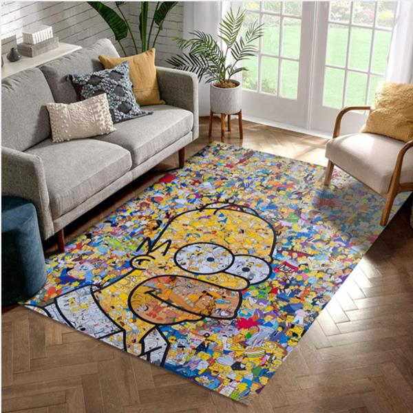 The Simpsons V1 Area Rug For Christmas Living Room Rug   Carpet Floor Decor