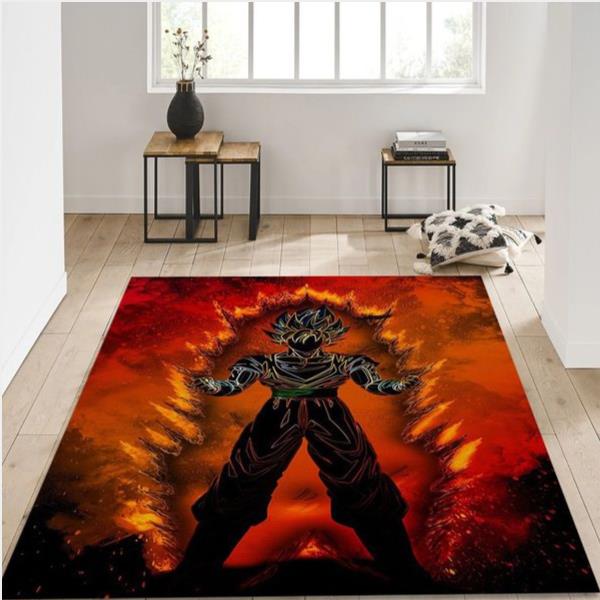 The Soul Of Saiyan Manga Hero Area Rug Gift For Fans Us Gift Decor