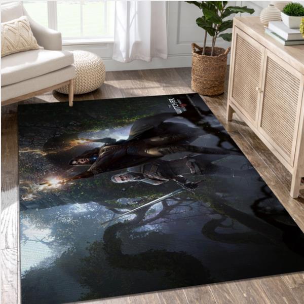 The Witcher 3 Wild Hunt Gaming Area Rug Living Room Rug
