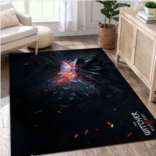 The Witcher 3 Wild Hunt Video Game Area Rug Area Bedroom Rug