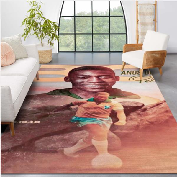 The Young Pelé The Legends Area Rug Carpet Living Room Rug
