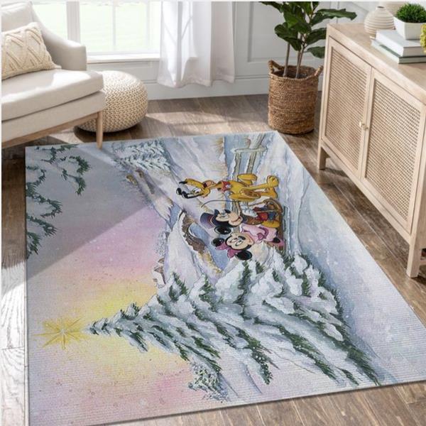 Tocwintersleighride Area Rug For Christmas Living Room Rug Home Decor Floor Decor