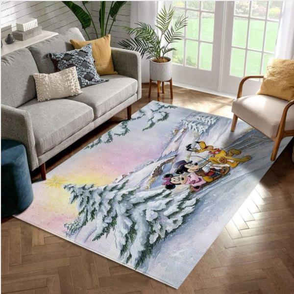 Tocwintersleighride Area Rug For Christmas Living Room Rug Home Decor Floor Decor