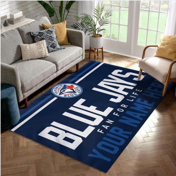 Toronto Blue Jays Personalized MLB Area Rug Living Room Rug