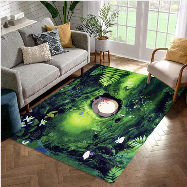 Totoro In The Forest Area Rug For Christmas Bedroom Rug Home US Decor
