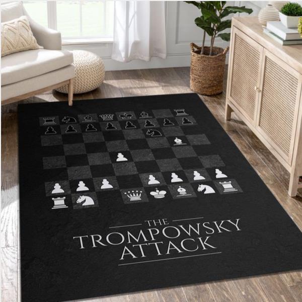 Trompowsky Attack Chess Area Rug Living Room Rug Christmas Gift Us Decor