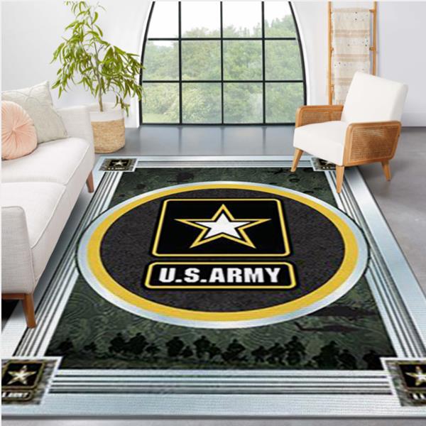 US Army Logo  Area Rug Floor Home Decor Area Rug Rugs For Living Room