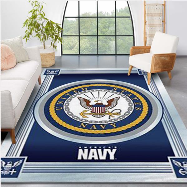 US Navy Decor Area Rug Rugs For Living Room