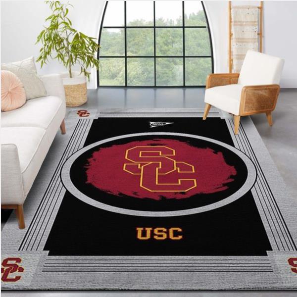 Usc Trojans NCAA Team Logo Nice Gift Home Decor Rectangle Area Rug