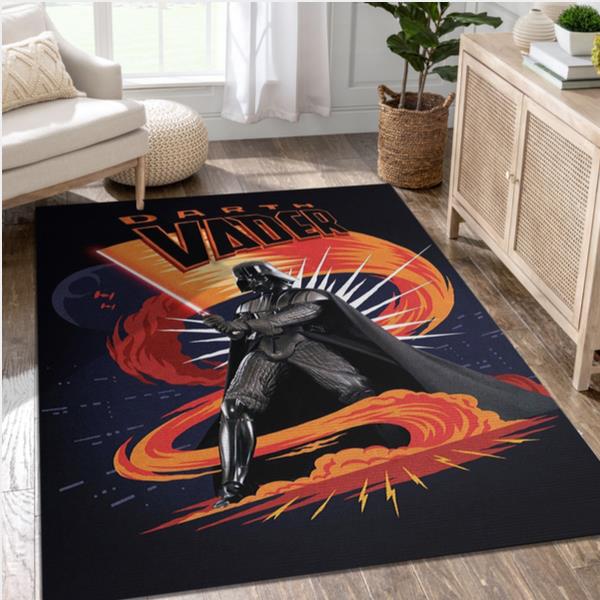 Vader Area Rug Star Wars Funky Explosions Family Gift US Decor