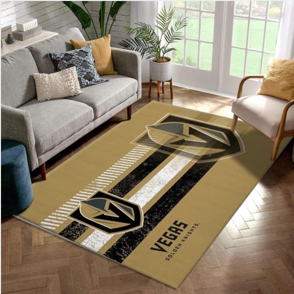 Vegas Golden Knights NHL Team Logo Nice Gift Home Decor Rectangle Area Rug