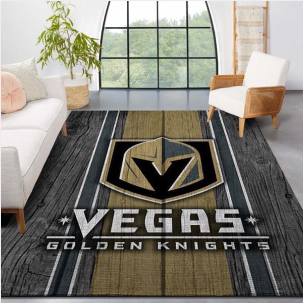 Vegas Golden Knights Nhl Team Logo Style Nice Gift Home Decor Rectangle Area Rug