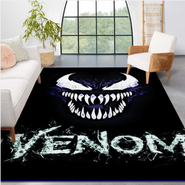 Venom Face Area Rug Bedroom Rug Home Decor Floor Decor