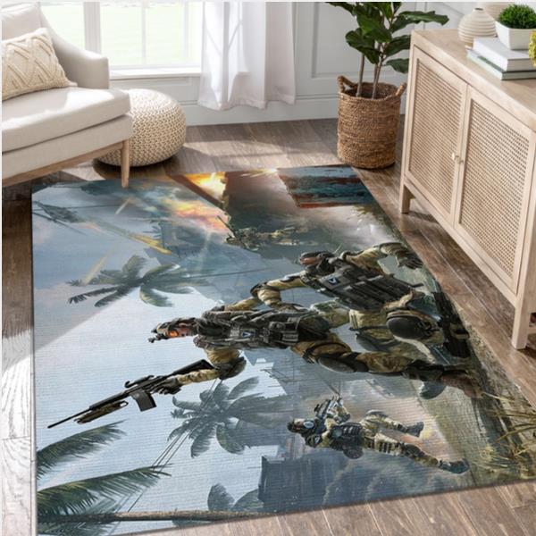 Warface Video Game Reangle Rug Living Room Rug