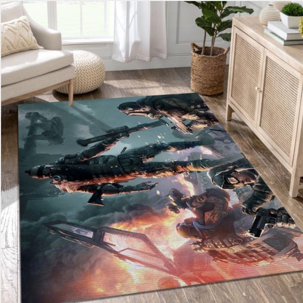 Warface Video Game Reangle Rug Living Room Rug