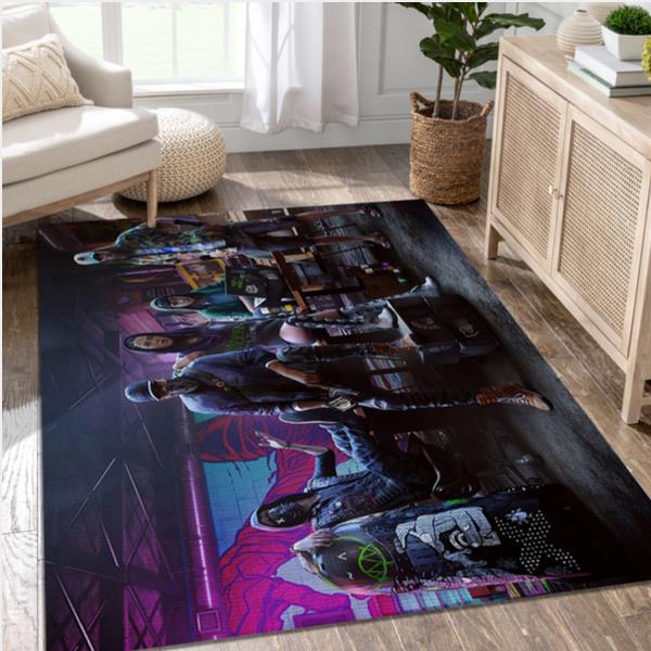 Watch Dogs 2 Game Area Rug Carpet Living Room Rug