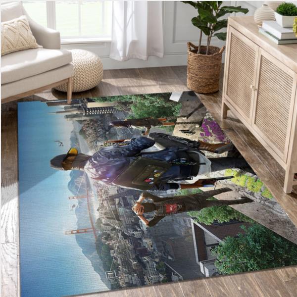 Watch Dogs 2 Video Game Area Rug For Christmas Area Rug