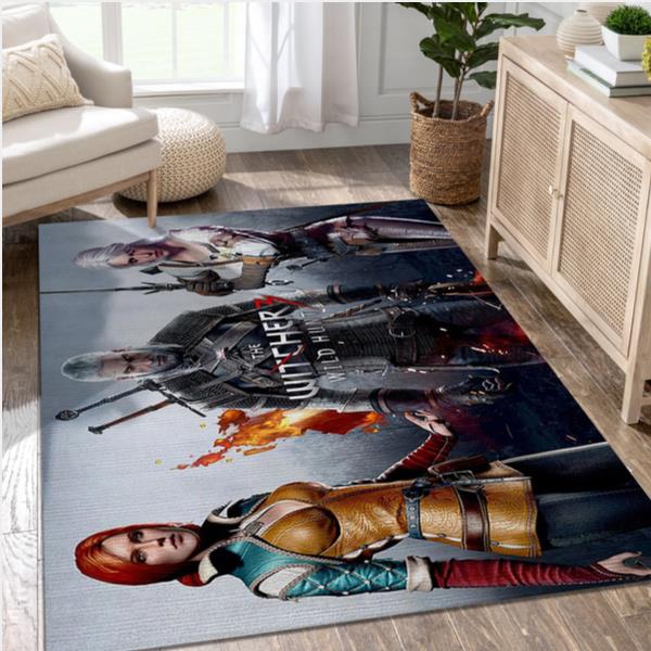 Witcher 3 Wild Hunt Gaming Area Rug Bedroom Rug