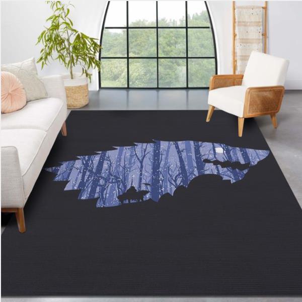 Wolf Of Winter Area Rug For Christmas Living Room And Bedroom Rug