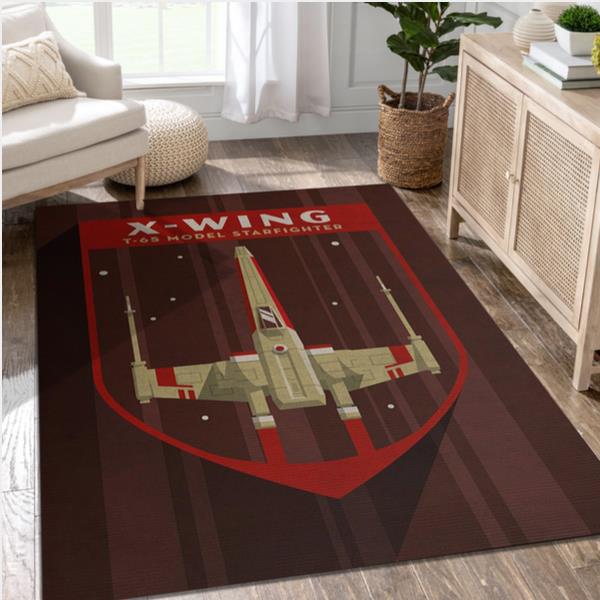 X Wing Star Wars Movie Rug Star Wars Badges Arts Rug Christmas Gift US Decor