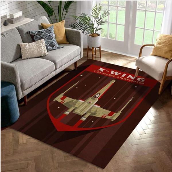 X Wing Star Wars Movie Rug Star Wars Badges Arts Rug Christmas Gift Us Decor