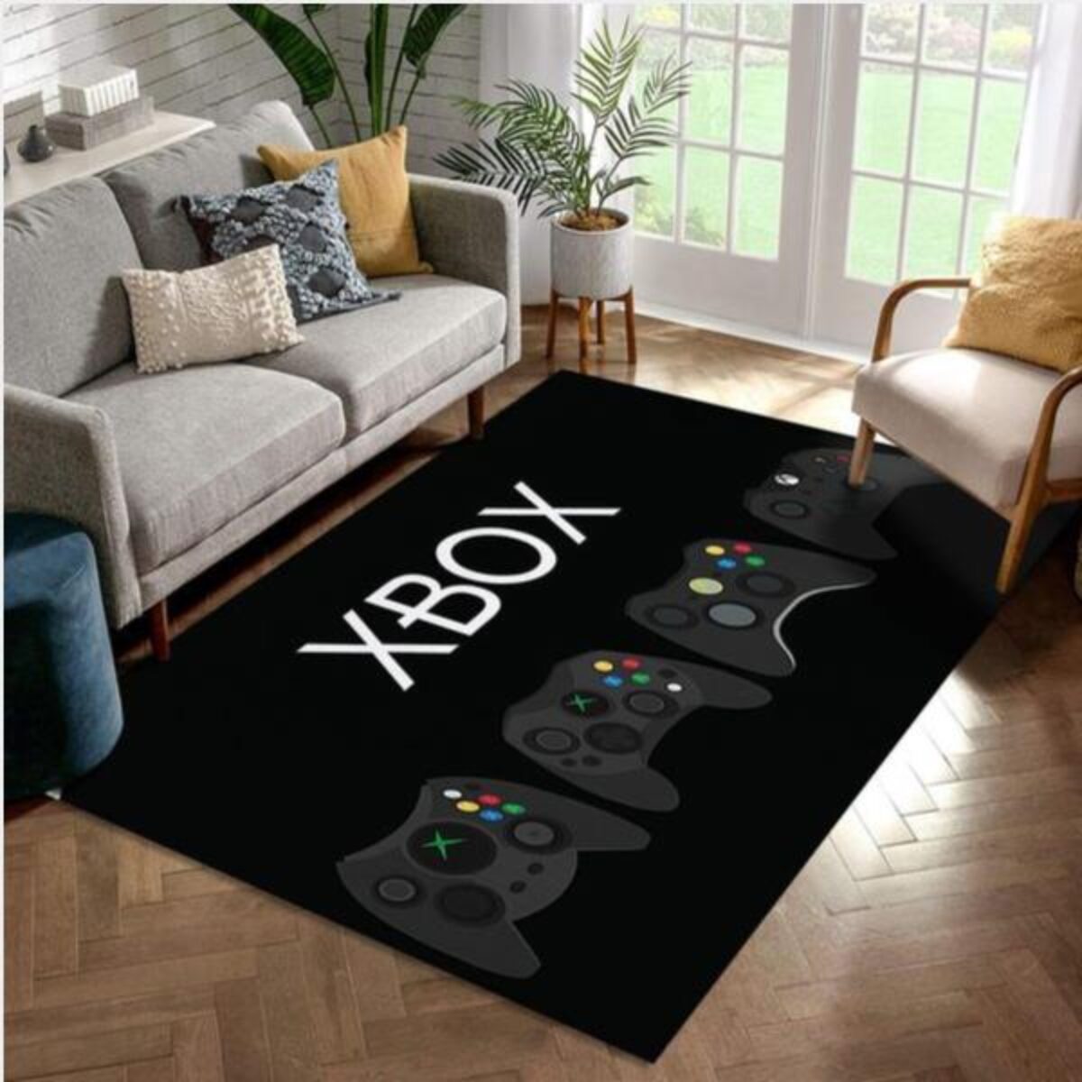 Cosmos Machine Washable Easy Clean Kid Pet Friendly Rug Soft Pile