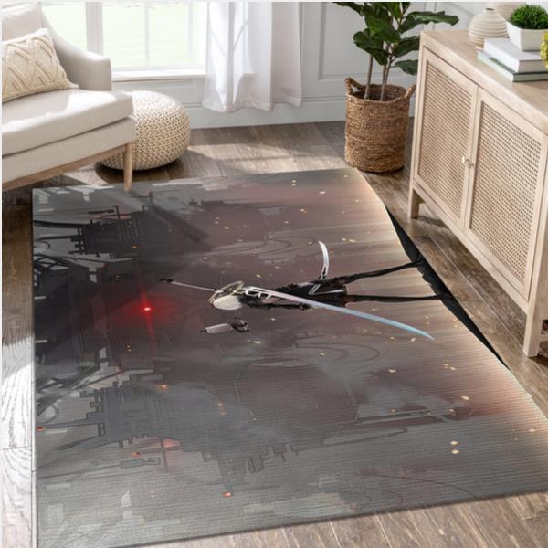 Yorha No 2 Type B Black Dress Video Game Area Rug For Christmas Living Room Rug