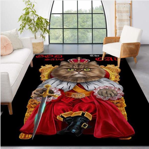 Your Highness King Cat Area Rug Living Room And Bedroom Rug Family Gift Us Decor