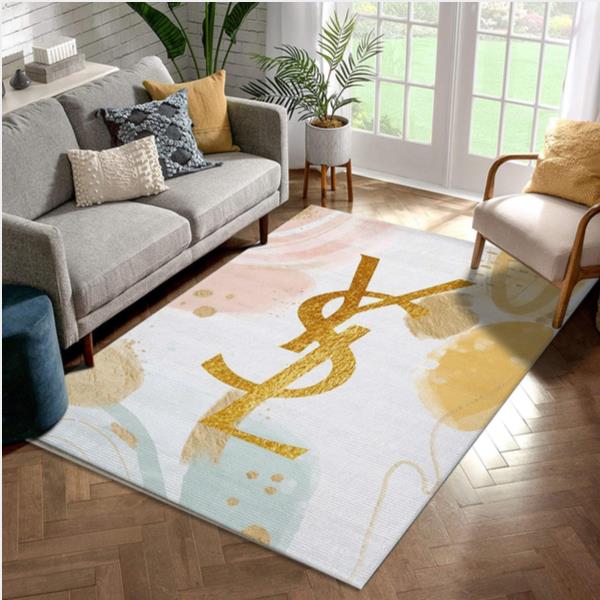 Ysl Yves Saint Lauren Rectangle Rug Bedroom Rug Home Decor Floor Decor
