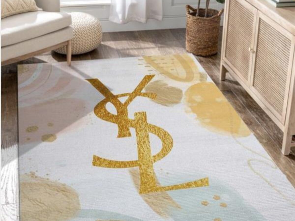 Yves Saint Laurent V7 Fashion Brand Living Room Rug Family Gift US Decor -  Peto Rugs