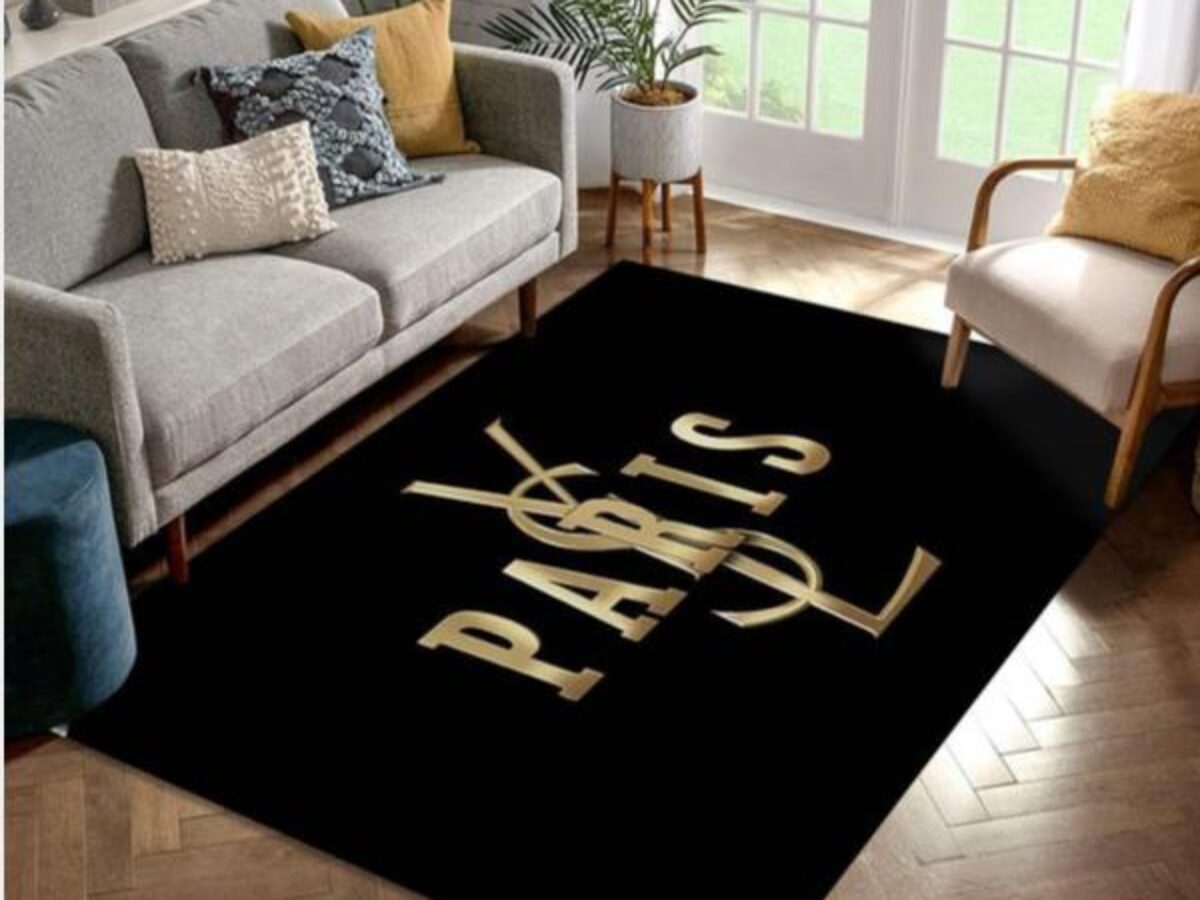 Yves Saint Laurent V7 Fashion Brand Living Room Rug Family Gift US Decor -  Peto Rugs